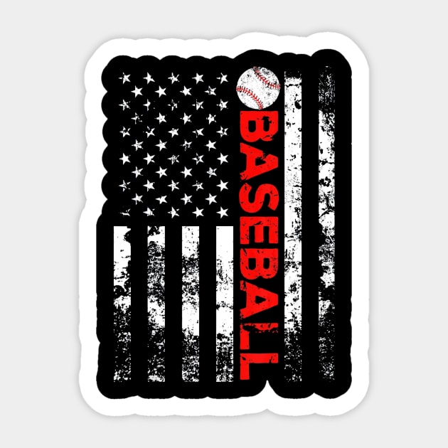 American Flag Baseball Team Gift Sticker by Vigo